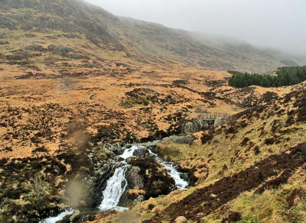 Bridge over the Hawse Burn that we take