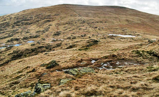 View of Meikle Millyea from Milldown