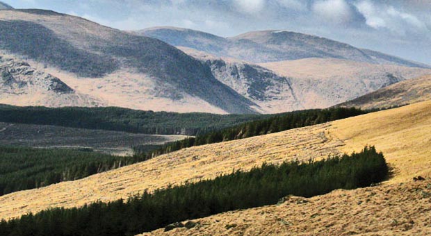 View of Tarfessock and Shalloch on Minnoch on the Awful Hand and Mullwharchar in the Dungeon Hills