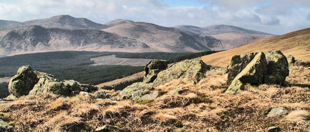 View of the Dungeon hills and the Awful Hand from between Millfire and Corserine