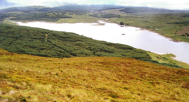 View over the southern end of Loch Doon while heading for Coran of Portmark