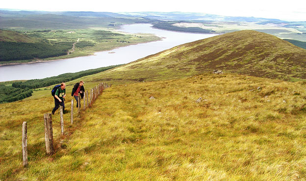 View from Coran of Portmark looking back towards Black Craig and Loch Doon