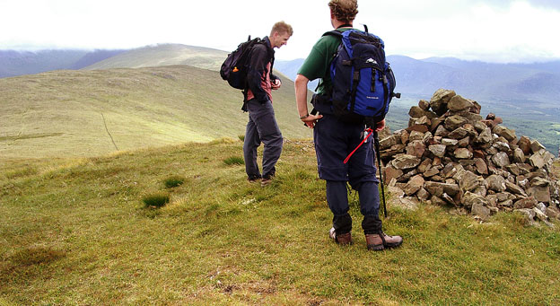 At the cairn on the top of Coran of Portmark