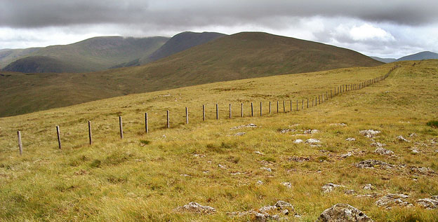 On the top of Bow looking towards the saddle between Meaul and Cairnsgarroch