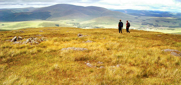 View looking east to Cairnsmore of Carsphairn as we descend back to Garryhorn