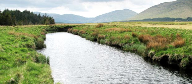 View towards Loch Dee and the Minnigaff Hills from the Cooran Lane