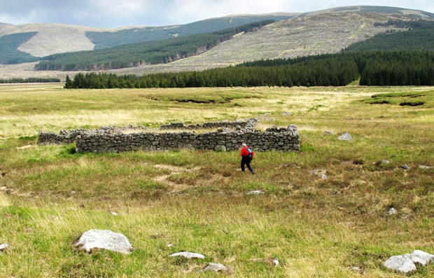 Sheep pen on the Silver Flowe near the Dungeon lochs