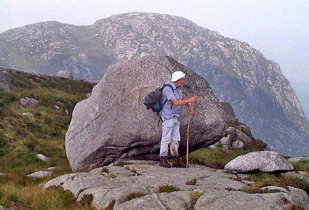 View from Craignaw back to Dungeon Hill