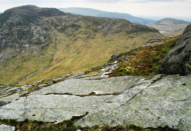 View over Craignaw to Buchan Hill and Lamachan from Dungeon Hill