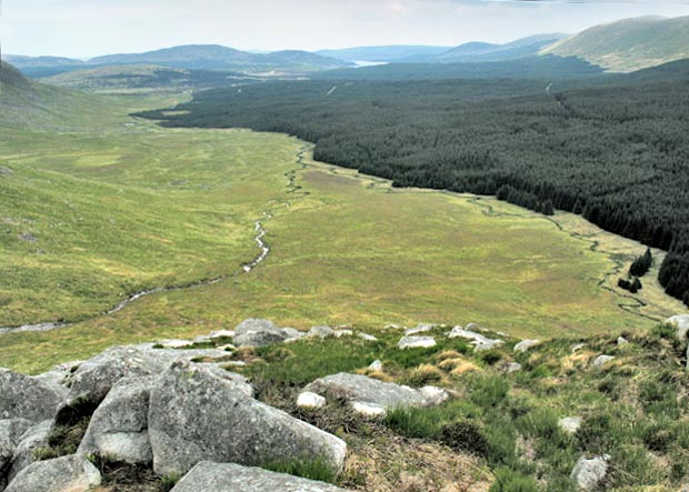 View north to Loch Doon from Brishie
