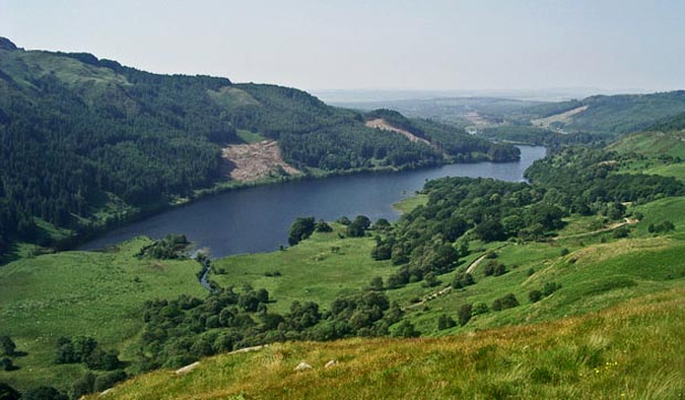 Looking eastward to Loch Trool from under Black Gairy