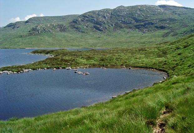 View of Craignaw, Craignairny and the silver sands of Loch Neldricken