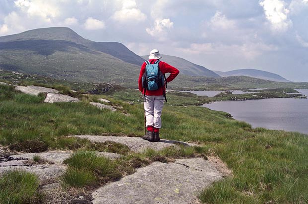 View of Loch Enoch and the Awful Hand from the Wolf Slock