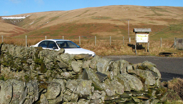 View of the Car park at Glenochar