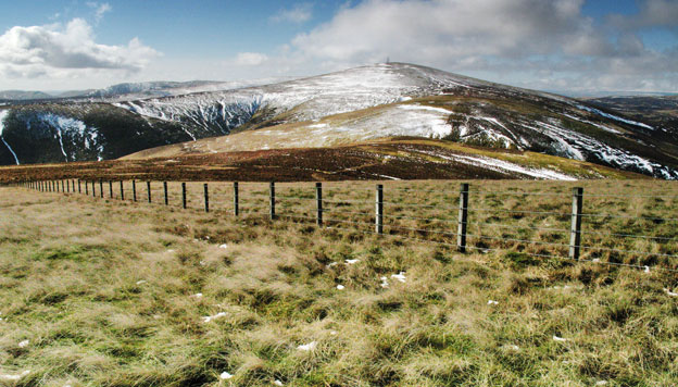 View of the route ahead from Lousie Wood Law