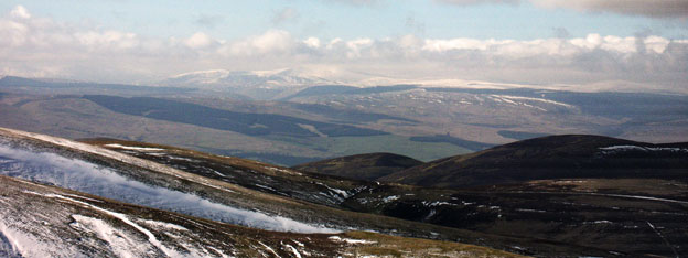 View towards the Galloway hills from Dun Law
