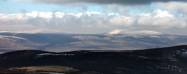 View towards Cairnsmore of Carsphairn from Dun Law