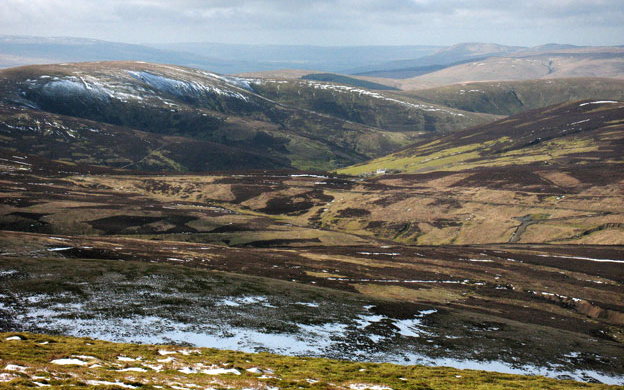 View of Wanlockhead from Dungrain Law