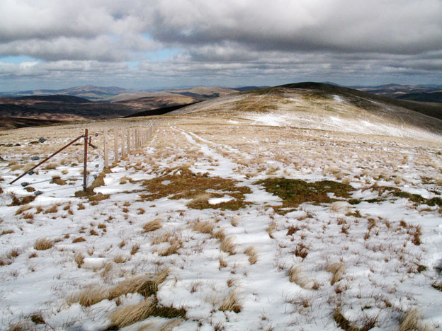 View from Peden Head back to Dungrain Law