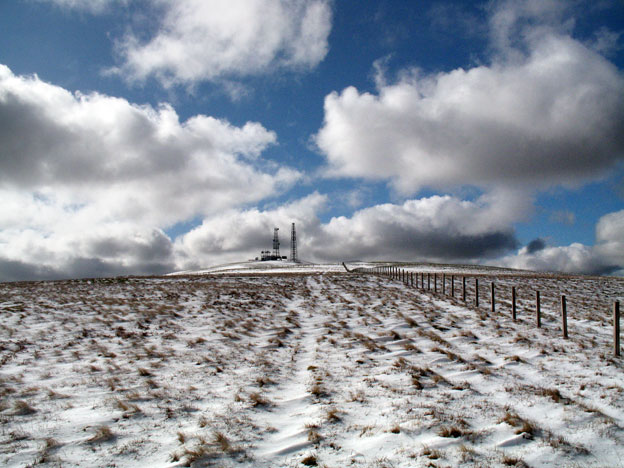 Interesting skyscape over Green Lowther from Peden Head