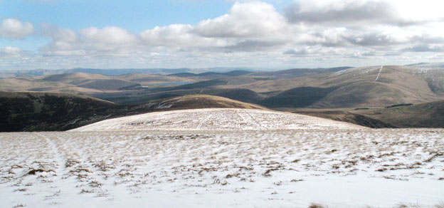 View down Riccart Law Rig from Peden Head