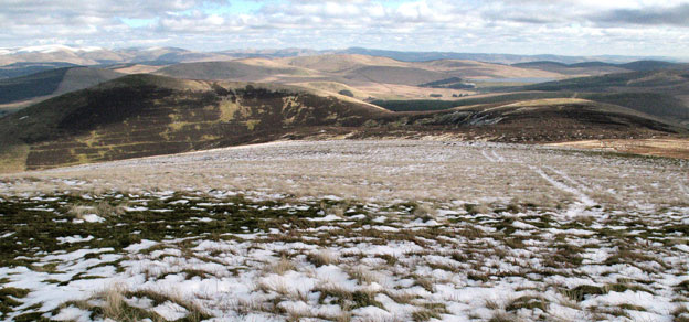 View of Stowgill Dod and Faugh from Riccart Law Rig 
