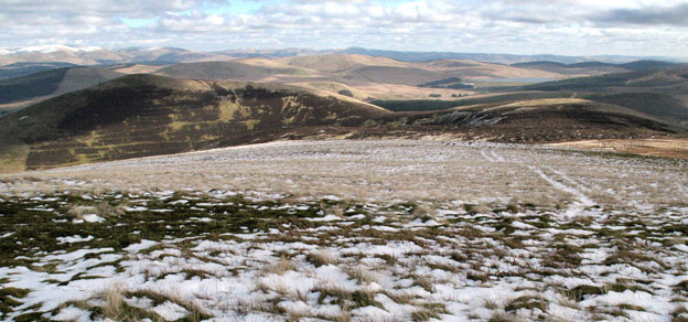 View of Stowgill Dod and Faugh from Riccart Law Rig 