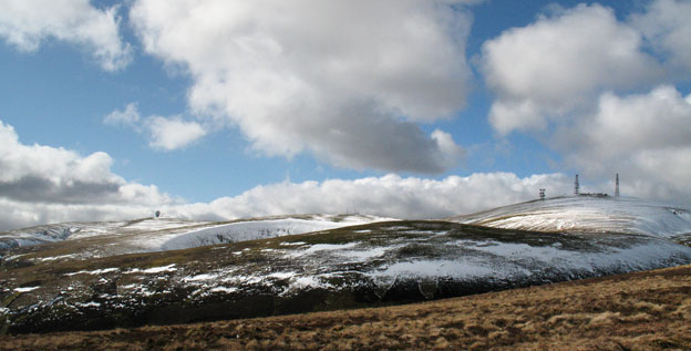 View of Lowther Hill and Green Lowther from Riccart Law Rig
