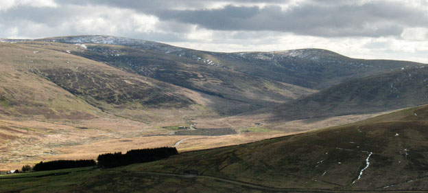 View from Stowgill Dod into the valley of the Potrail Water