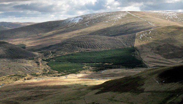 View of Comb Law in the Durisdeer hills from Faugh