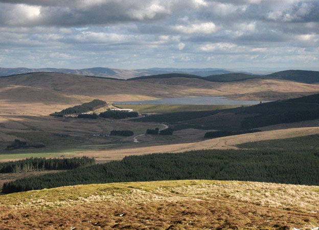 View from Faugh of Daer reservoir