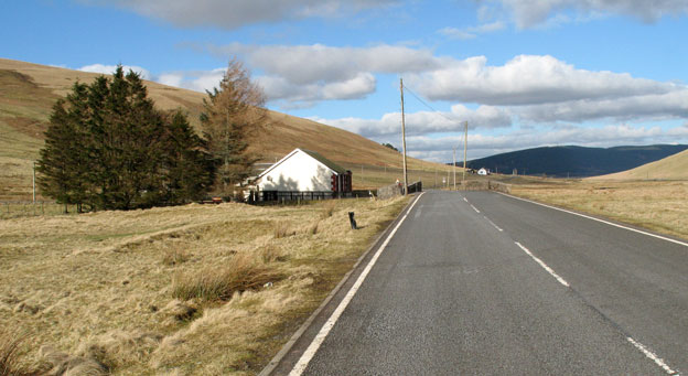 View along the A702 as we head towards Glenochar