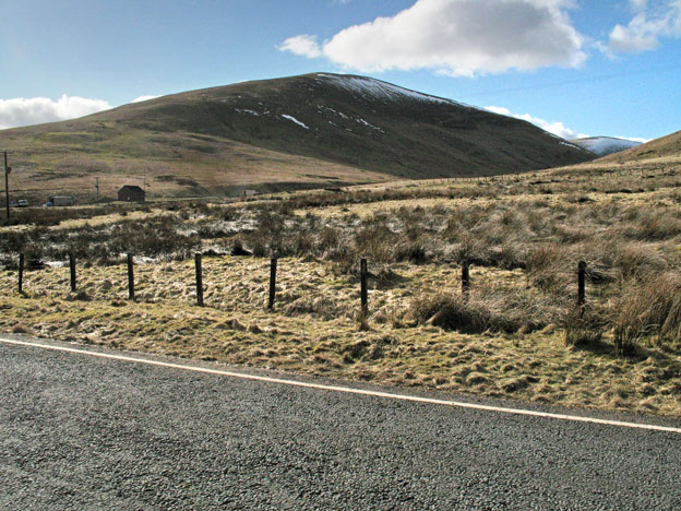 View back towards Faugh from the A702