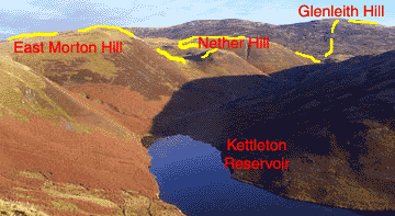 Route above Kettelton Reservoir along East Morton Hill 