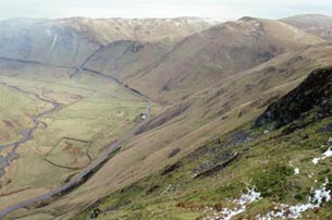 View of Dalveen Pass looking north