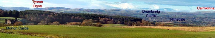 View across Nithsdale from near Morton Castle