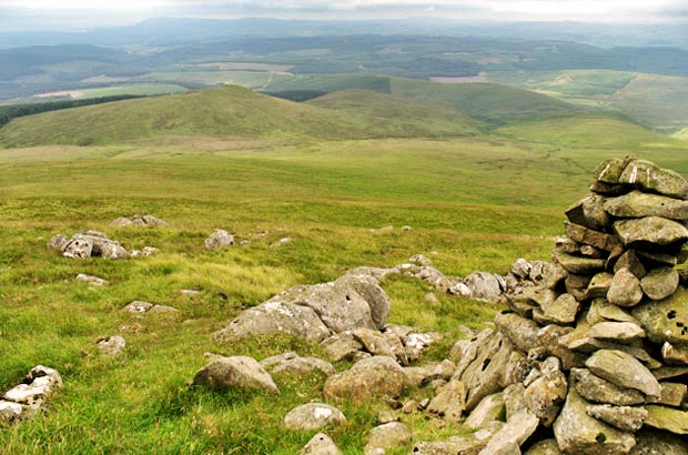 View from near the top of Queensberry looking back towards Wee Queensberry