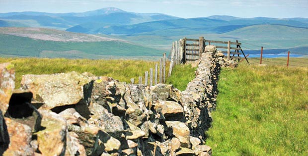 View northward from Earncraig towards Daer reservoir and Tinto Hill