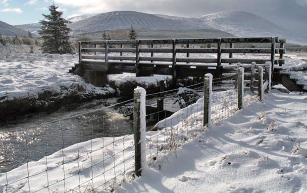 Bridge on the Southern Upland Way over Potrail Water