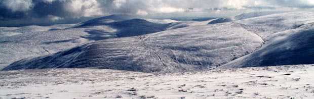 View from the top of Rodger Law towards Queensberry