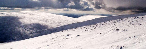 View out towards Criffel and the Solway firth from Rodger Law