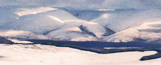 Detail showing the shoulder of Hartfell which is called Arthur's Seat