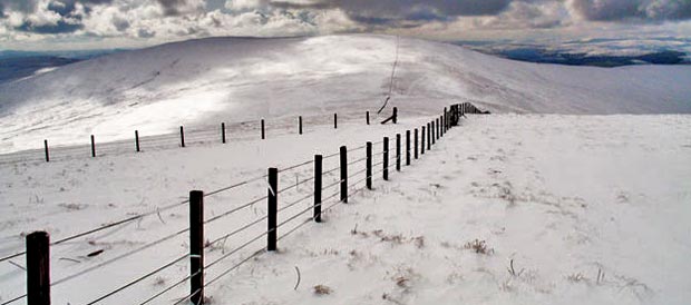 View taken while heading from the top of Ballencleuch Law towards Scaw'd Law