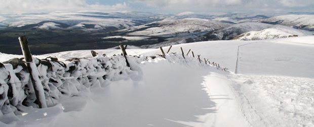 View from the top of Scaw'd Law up Nithsdale towards Ayrshire
