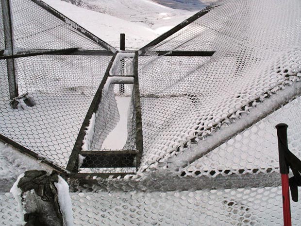 Bird trap near the top of Scaw'd Law - detail