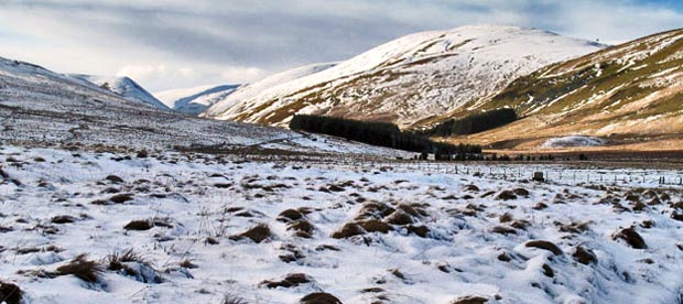 View of Steygail, Lowther Hill and Comb Head from the Roman road