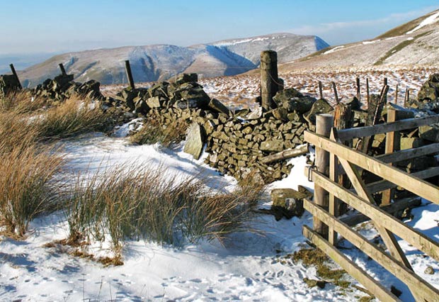 View of Steygail from the top of Laght Hill on the Southern Upland Way