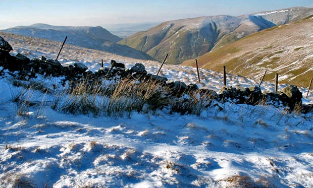 View of Steygail and the Durisdeer Hills as we decend from Comb Head towards Cold Moss