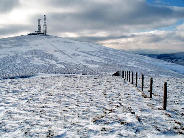 View back to Green Lowther from Peden Head