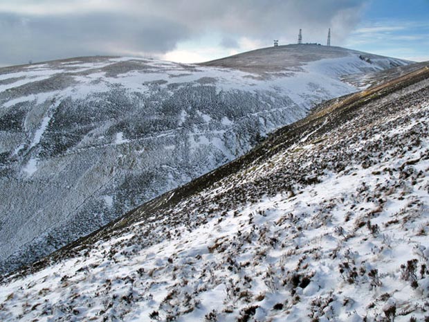 View towards Green Lowther as we descend from Riccart Law Rig towards Riccart Cleuch